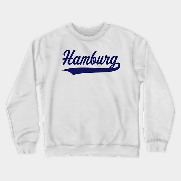 Hamburg (Freie Und Hansestadt / Navy) Crewneck Sweatshirt by MrFaulbaum